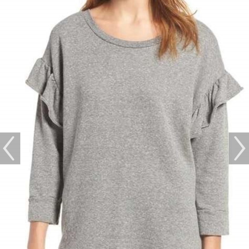 Current Elliot “The‎ Ruffle Sweatshirt”  size 3